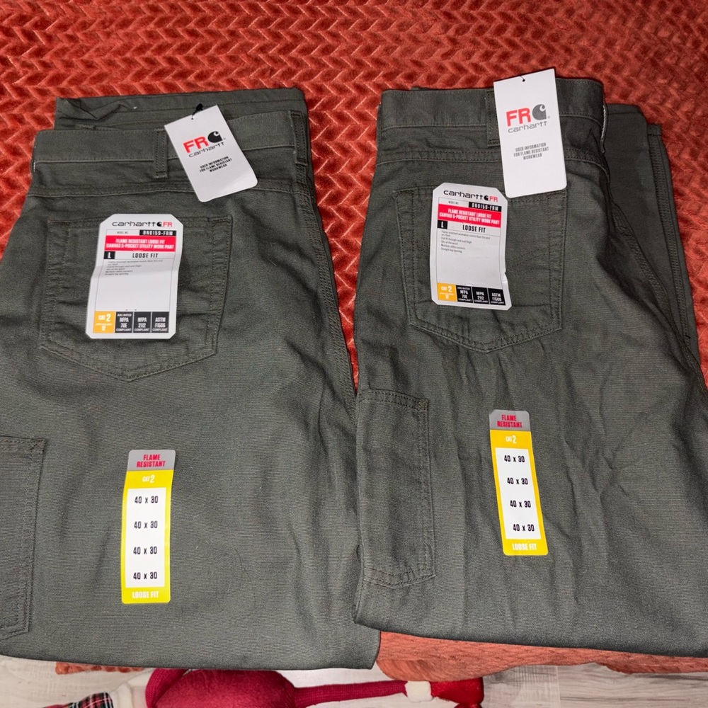 Carhartt Men's Dark Green Cargo Pants
